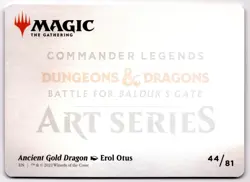 Ancient Gold Dragon Art Card (/81) (Gold-Stamped Signature) S Art Series: Comman - Image 2