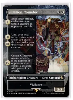 Summon: Yojimbo (Borderless) 196 Commander: FINAL FANTASY Normal NM - Image 1