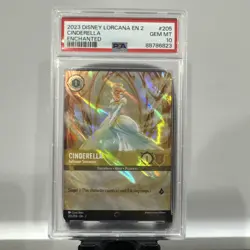 2023 Disney Lorcana Cinderella Ballroom Sensation Enchanted #205/204 PSA 10 - Image 2