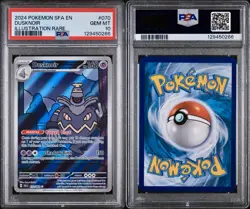 POKEMON PSA 10 DUSKNOIR ILLUSTRATION RARE 070/064 SHROUDED FLABLE ENGLISH 2024! - Image 3