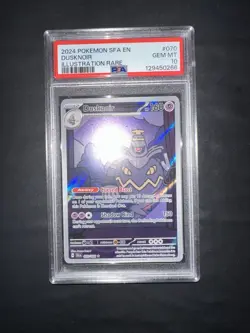 POKEMON PSA 10 DUSKNOIR ILLUSTRATION RARE 070/064 SHROUDED FLABLE ENGLISH 2024! - Image 4