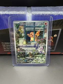 Pokemon TCG Charmander 044 SV Scarlet & Violet Full Art Holo Black Star Promo NM - Image 1