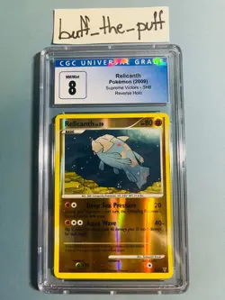 POKEMON - CGC 8 - RELICANTH SECRET RARE - SH8 - SUPREME VICTORS GRADED CARD PSA - Image 1