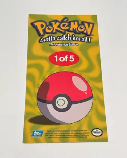 1999 Topps POKEMON JUMBO PIKACHU CHROME CARD ~ Vintage 1 of 5 ~ Holo FOIL - Image 2