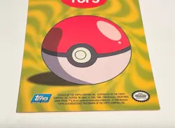 1999 Topps POKEMON JUMBO PIKACHU CHROME CARD ~ Vintage 1 of 5 ~ Holo FOIL - Image 5