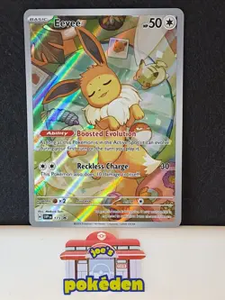 Pokemon TCG Eevee SV 173 Prismatic Evolutions Black Star Promo NM/MT - Image 1