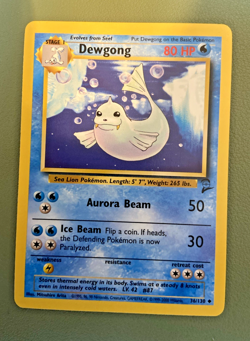 Pokemon TCG Dewgong Base Set 2 36/130 Regular Unlimited Uncommon Near Mint - Image 1