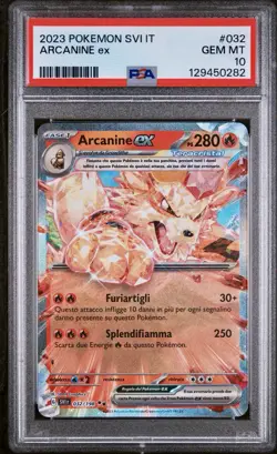 POKEMON PSA 10 ARCANINE EX 032/198 SCARLATTO e VIOLETTO ITALIANO POP 2!🌏 - Image 1