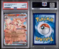 POKEMON PSA 10 ARCANINE EX 032/198 SCARLATTO e VIOLETTO ITALIANO POP 2!🌏 - Image 3