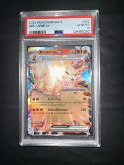 POKEMON PSA 10 ARCANINE EX 032/198 SCARLATTO e VIOLETTO ITALIANO POP 2!🌏 - Image 5