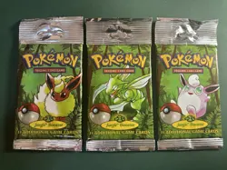 LIGHT WOTC Pokemon Jungle Booster Packs Long Stem Packs Full Artwork Set - Image 1