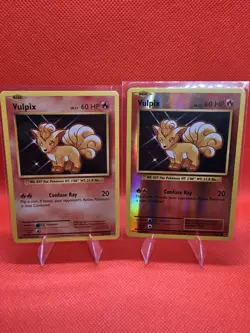 Pokemon TCG Vulpix 14/108 Evolutions Reverse Holo Card And Regular Card Lot - Image 1