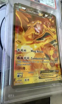 2016 POKEMON XY BLACK STAR PROMO RED & BLUE COLL FULL ART/CHARIZARD EX PSA 6 - Image 4