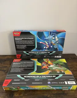 Pokemon Greninja Ex & Kingdra Ex Incineroar Ex & Torterra Ex Special Collection - Image 2