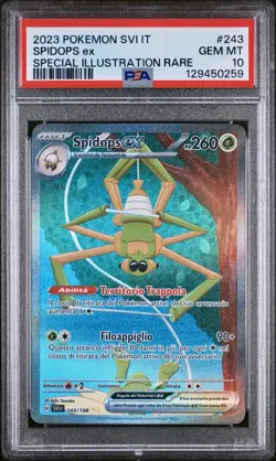 POKEMON PSA 10 SPIDOPS EX 243/198 SCARLATTO e VIOLETTO ITALIANO POP 2!🌏 - Image 1