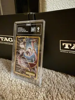 Pokemon TCG Mewtwo EX (Full Art) 103/108 Evolutions Ultra Rare Holo TAG Grade 9 - Image 4