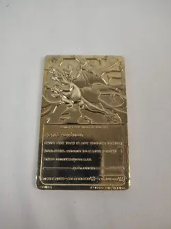 Pokemon Charizard 23k Gold Plated Trading Card 1999 Burger King Limited Edition - Image 2