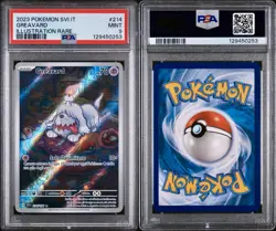 POKEMON PSA 9 GREAVARD ILLUSTRATION RARE 214/198 SCARLATTO E VIOLETTO ITALIANO - Image 3