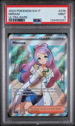 POKEMON PSA 9 MIMOSA ULTRA RARE 238/198 SCARLATTO E VIOLETTO ITALIANO POP 2!🌎 - Image 1