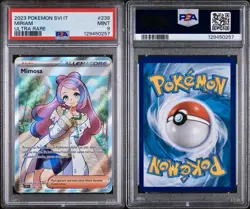 POKEMON PSA 9 MIMOSA ULTRA RARE 238/198 SCARLATTO E VIOLETTO ITALIANO POP 2!🌎 - Image 3