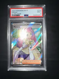 POKEMON PSA 9 MIMOSA ULTRA RARE 238/198 SCARLATTO E VIOLETTO ITALIANO POP 2!🌎 - Image 5