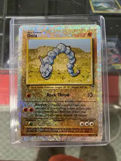Pokemon Legendary Collection Onix 84/110 Reverse Holo Card HP/DMG - Image 2