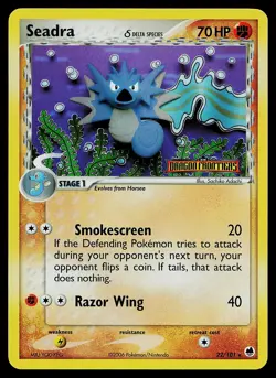 Pokemon Card - Seadra Dragon Frontiers 22/101 Rare Reverse Holo Stamped - Image 1