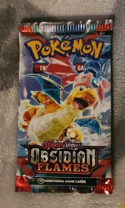 Pokemon TCG Obsidian Flames SV03 Booster Pack *Random Art* - Image 1