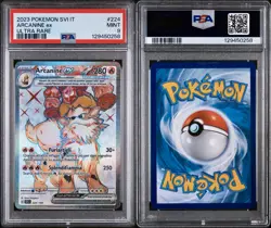 POKEMON PSA 9 ARCANINE EX ULTRA RARE 224/198 SCARLATTO E VIOLETTO ITALIANO POP4 - Image 3
