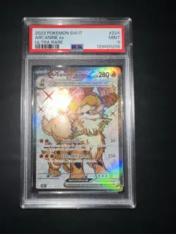POKEMON PSA 9 ARCANINE EX ULTRA RARE 224/198 SCARLATTO E VIOLETTO ITALIANO POP4 - Image 5