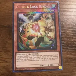 Yugioh Droll & Lock Bird Collector's Rare RA02-EN006 Rarity Collection 2 II NM - Image 1