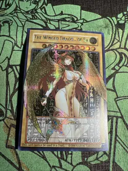 Winged Dragon Of Ra Girl Egyptian God Cards ACG Waifu Card Holo Anime Yugioh Hot - Image 4