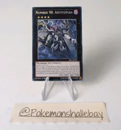 Number 98: Antitiopian DRL3-EN027 *VLP* 1st Edition Secret Rare Yugioh Card - Image 1