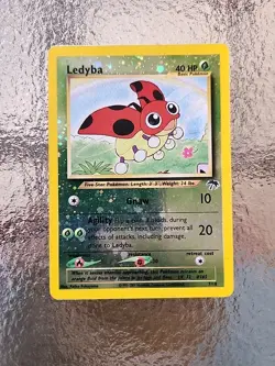 Pokemon TCG Ledyba 07/18 Southern Islands Reverse Holo Card NM - Image 1