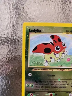 Pokemon TCG Ledyba 07/18 Southern Islands Reverse Holo Card NM - Image 4