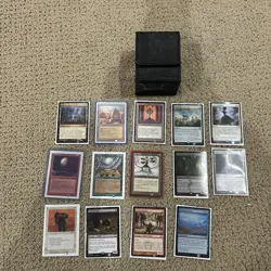 MTG Magic the Gathering Cards W/ Case Nykthos Shrine City Of Brass Aethrrflux - Image 1