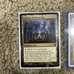 MTG Magic the Gathering Cards W/ Case Nykthos Shrine City Of Brass Aethrrflux - Image 2