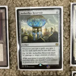 MTG Magic the Gathering Cards W/ Case Nykthos Shrine City Of Brass Aethrrflux - Image 5