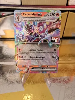 Ceruledge Ex Pokemon Prize Pack Series 7 Promo Pokemon Card NM/LP Stamp - Image 1