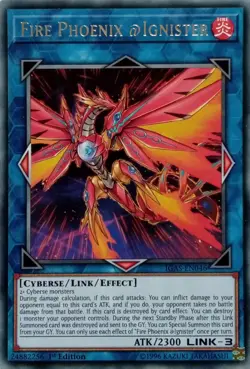 IGAS-EN046 FIRE PHOENIX @IGNISTER RARE 1ST EDITION YuGiOh CARD - Image 1