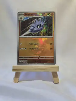 Pokemon TCG Prismatic Pupitar Evolutions Pokeball Holo Card 048/131 - Image 1
