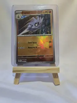 Pokemon TCG Prismatic Pupitar Evolutions Pokeball Holo Card 048/131 - Image 3