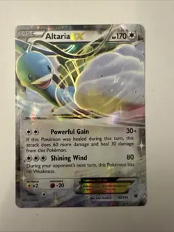 Pokemon TCG Altaria-EX Fates Collide Holo Rare Card 83/124 - Image 1