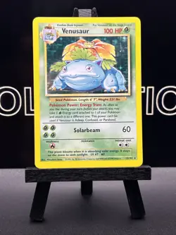 Pokemon TCG Venusaur Base Set Holo Unlimited Rare Card 15/102 Vintage Old School - Image 2