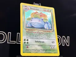 Pokemon TCG Venusaur Base Set Holo Unlimited Rare Card 15/102 Vintage Old School - Image 4