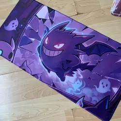 Gengar Rubber Playmat Play Mat Bat For Tcg Trading Card Game Pokemon Mouse Pad - Image 1