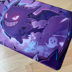Gengar Rubber Playmat Play Mat Bat For Tcg Trading Card Game Pokemon Mouse Pad - Image 3