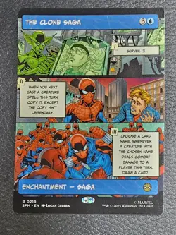 The Clone Saga (Borderless) Marvel's Spider-Man Regular MTG NM Magic Card - Image 1