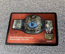 WWE WWF Raw Deal - Heavyweight Wrestling Title Belt Card - Image 1