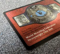 WWE WWF Raw Deal - Heavyweight Wrestling Title Belt Card - Image 2